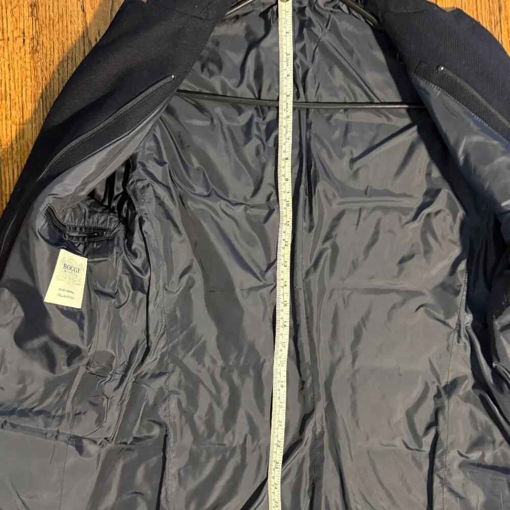 boggi milano padded cashmere wool blazer 36/38 (italian 48) blokecore puffer